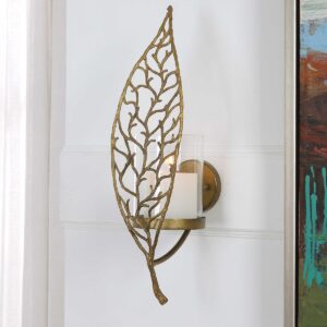 UTTERMOST WOODLAND TREASURE CANDLE SCONCE 04334 belleville