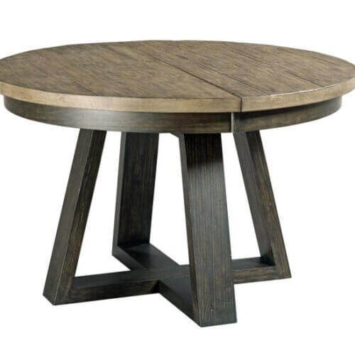 KINCAID PLANK ROAD BUTTON DINING TABLE CHARCOAL 706-701C aurora