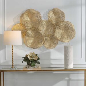 UTTERMOST RIPLEY METAL WALL ART, GOLD 04335 montreal