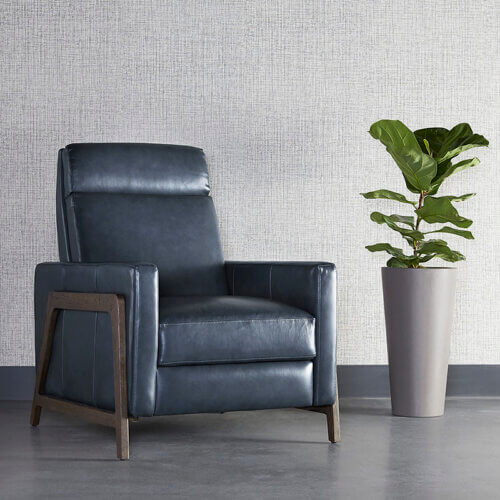 SUNPAN Brandon Recliner - Cortina Ink Leather 107305 mississauga