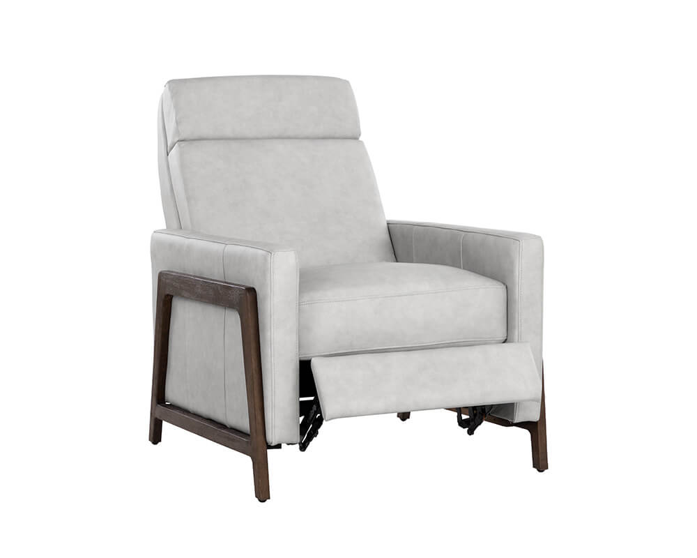 SUNPAN Brandon Recliner - Saloon Light Grey Leather 107540 montreal