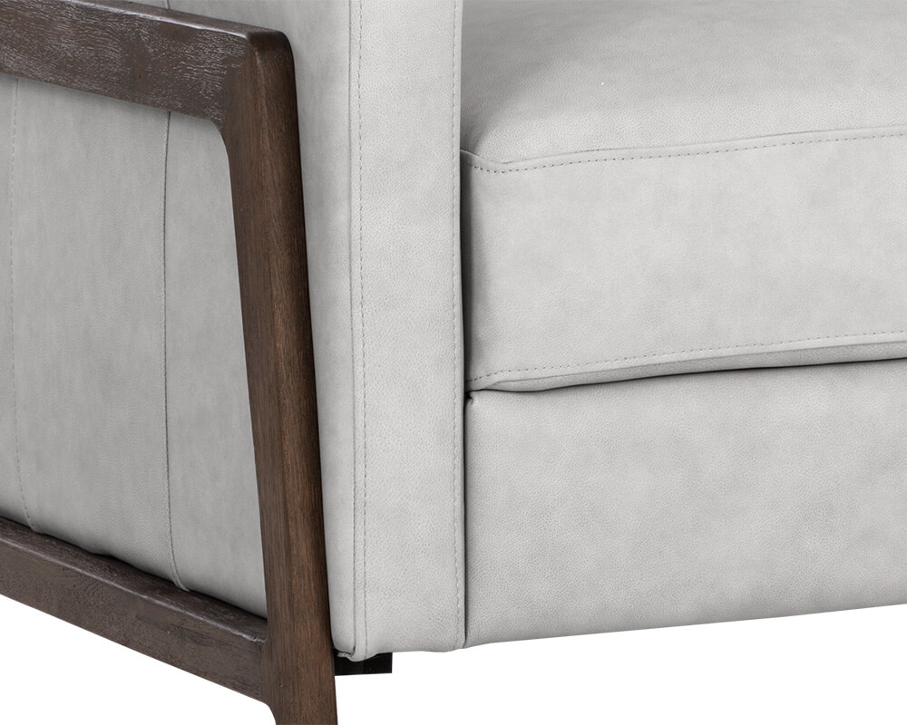 SUNPAN Brandon Recliner - Saloon Light Grey Leather 107540 montreal