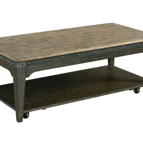 KINCAID PLANK ROAD ARTISANS RECTANGULAR COCKTAIL TABLE CHARCOAL 706-910C toronto
