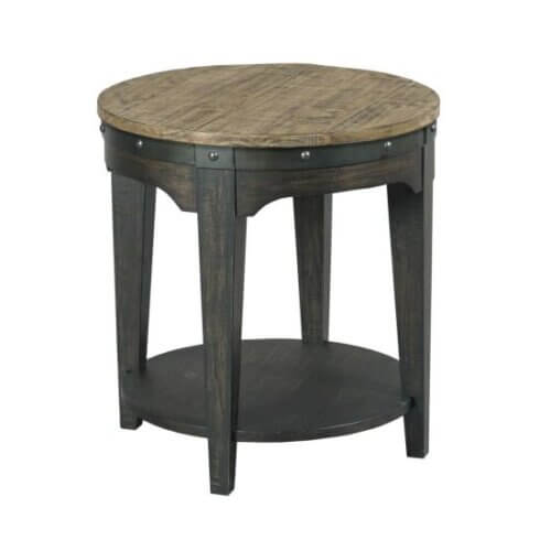 KINCAID PLANK ROAD ARTISANS ROUND END TABLE CHARCOAL 706-920C quebec city