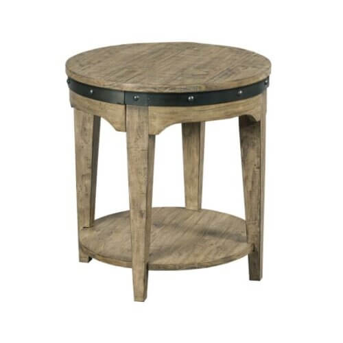 KINCAID PLANK ROAD ARTISANS ROUND END TABLE STONE 706-920S calgary