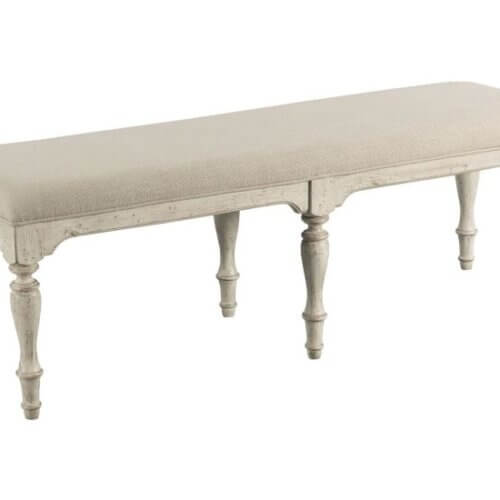 KINCAID WEATHERFORD CORNSILK BELMONT DINING BENCH 75-068 gravenhurst