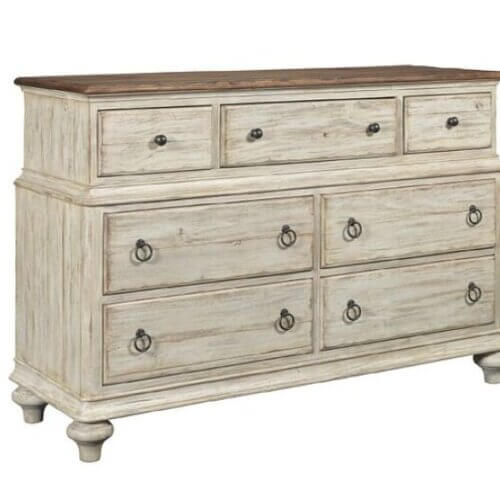 KINCAID WEATHERFORD CORNSILK WELLINGTON DRAWER DRESSER 75-162