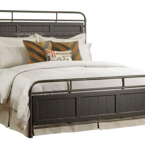 KINCAID MILL HOUSE FOLSOM KING METAL BED ANVIL FINISH 860-397AP newmarket