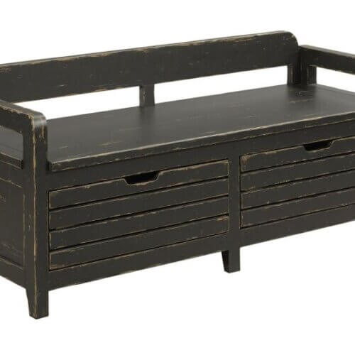 KINCAID MILL HOUSE ENGOLD BED END BENCH ANVIL FINISH 860-480A erin mills