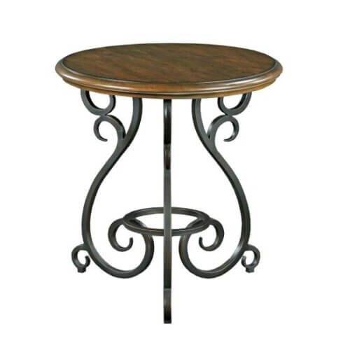 KINCAID PORTOLONE ACCENT TABLE WITH METAL BASE 95-020 markham