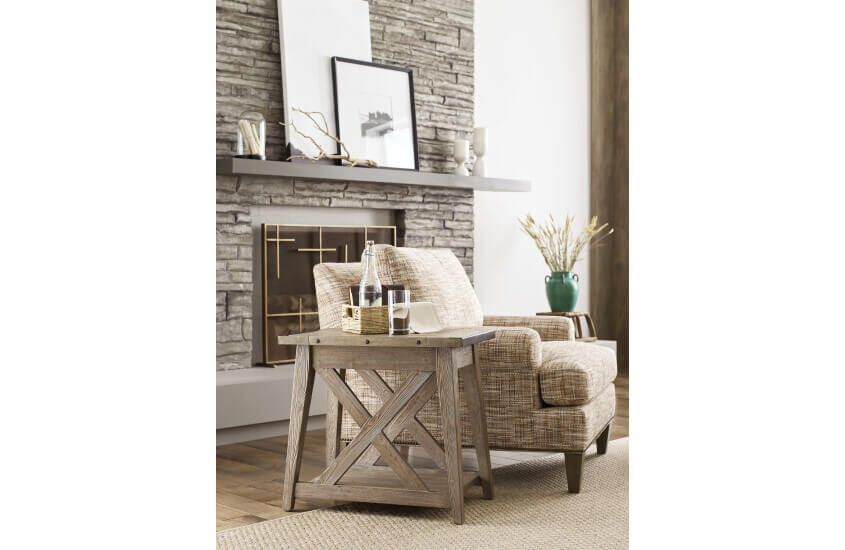 KINCAID URBAN COTTAGE BRIXTON RECTANGULAR CHAIRSIDE TABLE 025-916 erin mills