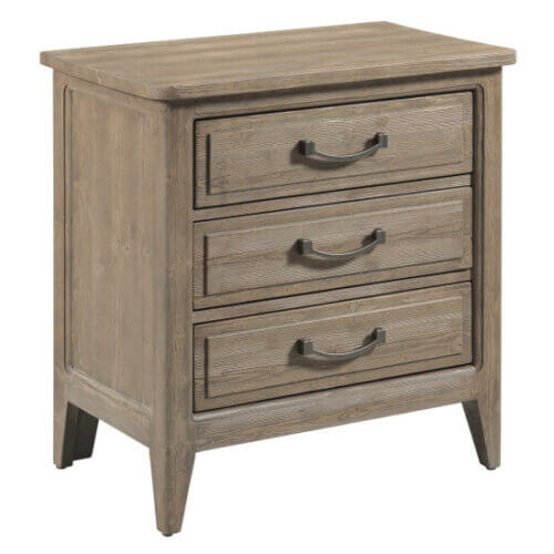 KINCAID URBAN COTTAGE EASTLAKE THREE DRAWER NIGHTSTAND 025-420 aurora