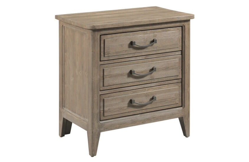 KINCAID URBAN COTTAGE EASTLAKE THREE DRAWER NIGHTSTAND 025-420 aurora