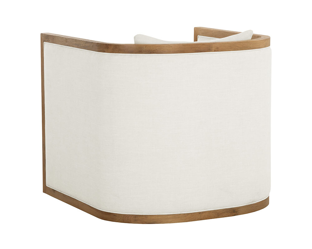 SUNPAN Chloe Lounge Chair - Natural - Heather Ivory Tweed 110536 edmonton