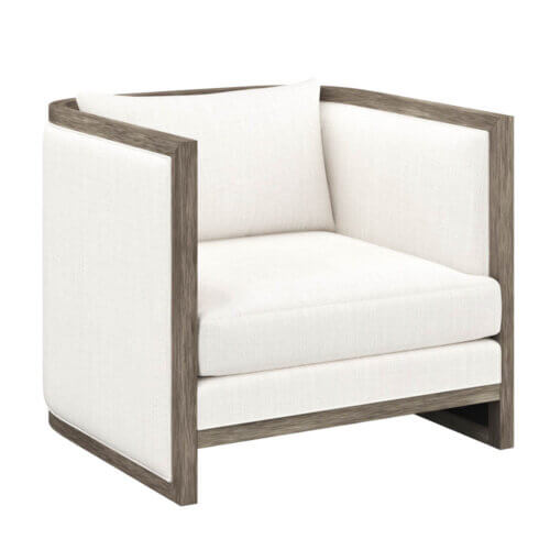 SUNPAN Chloe Lounge Chair - Ash Grey - Linoso Ivory 110534 ottawa