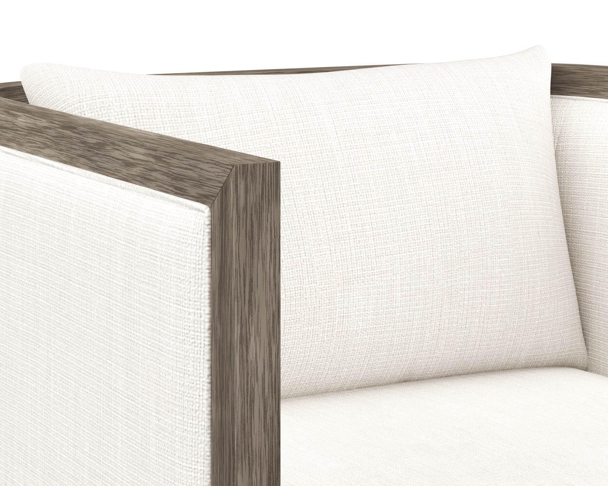 SUNPAN Chloe Lounge Chair - Ash Grey - Linoso Ivory 110534 ottawa