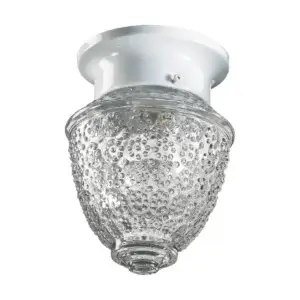 Quorum 1LT 6" ACORN FIXTURE/WH 3305-6-6