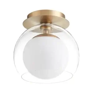 Quorum 9" CLEAR w/ OPAL CMNT-AGB 3626-9-80