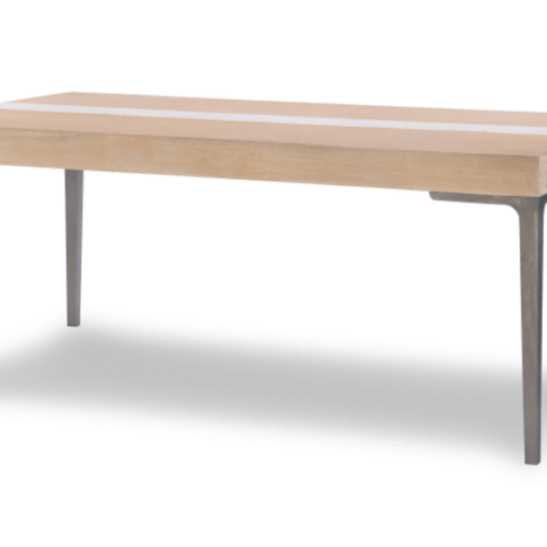 LEGACY BISCAYNE LEG TABLE WITH TRAVERTINE INSERT 1500-120K acton