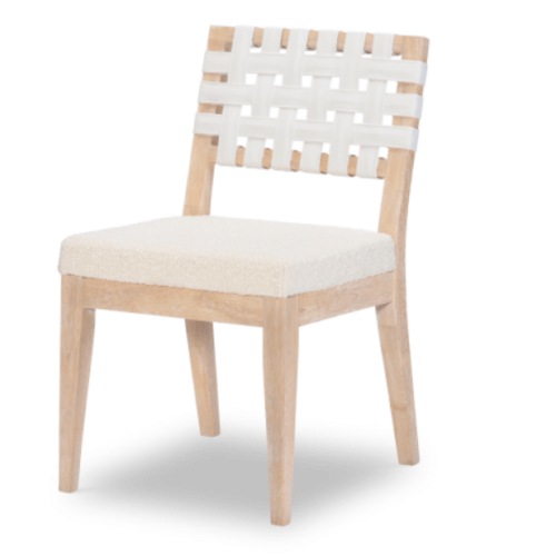 LEGACY BISCAYNE WOVEN STRAP BACK SIDE CHAIR SET OF TWO 1500-340 richmond hill