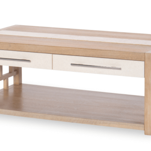 LEGACY BISCAYNE RECTANGLE COCKTAIL TABLE WITH TRAVERTINE INSERT 1500-103 sarnia