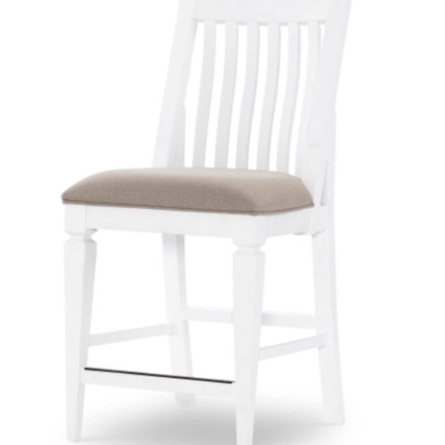 LEGACY ESSEX - WHITE COUNTER HEIGHT CHAIR SET OF TWO 1374-946 midland
