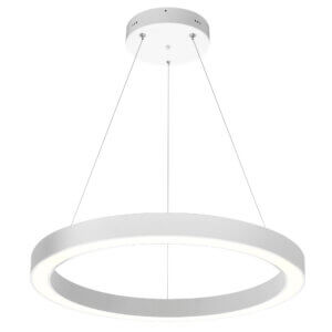 CWI LIGHTING RINGER 1 TIER LED INTEGRATED WHITE CHANDELIER 1131P28-103 vancouver