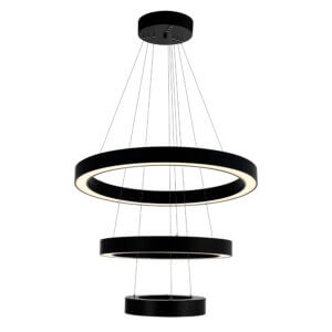 CWI LIGHTING RINGER LED INTEGRATED BLACK CHANDELIER 1131P28-3-101 guelph