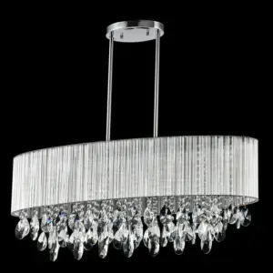 YOUNG LIGHTING 8 LIGHT CRYSTAL OVAL CHANDELIER 1145C8-OV edmonton