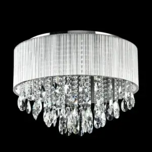 YOUNG LIGHTING 8 LIGHT CRYSTAL FLUSH MOUNT 1145FM8 halifax