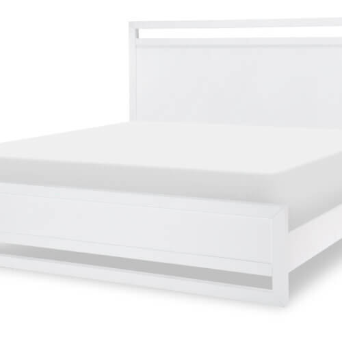LEGACY SUMMERLAND - WHITE FINISH PANEL BED, KING 1160-4106K newmarket