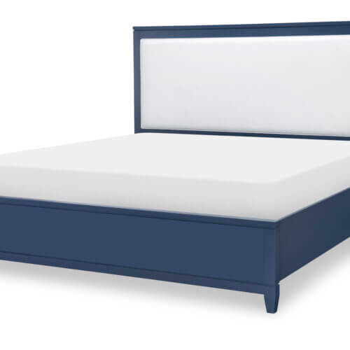LEGACY SUMMERLAND - BLUE FINISH UPHOLSTERED BED, KING 1162-4206K caledon