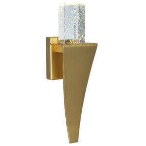 CWI LIGHTING CATANIA LED INTEGRATED SATIN GOLD WALL LIGHT 1502W5-1-602 vaughan