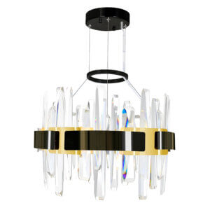 AYA LED INTEGRATED PEARL BLACK CHANDELIER 1592P18-612 toronto