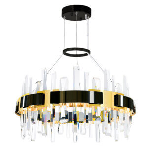 CWI LIGHTING AYA LED INTEGRATED PEARL BLACK CHANDELIER 1592P24-612 montreal