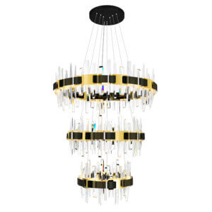 CWI LIGHTING AYA LED INTEGRATED PEARL BLACK CHANDELIER 1592P32-3-612 mississauga