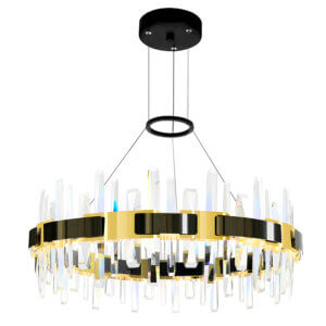 CWI LIGHTING AYA LED INTEGRATED PEARL BLACK CHANDELIER 1592P32-612 ottawa