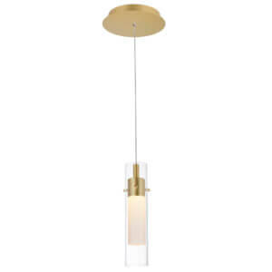 CWI LIGHTING OLINDA LED INTEGRATED SATIN GOLD MINI PENDANT 1606P5-1-602 north york