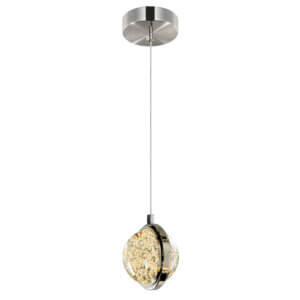 CWI LIGHTING SALVADOR 4 IN LED INTEGRATED POLISHED NICKEL PENDANT 1673P4-1-613 erin mills