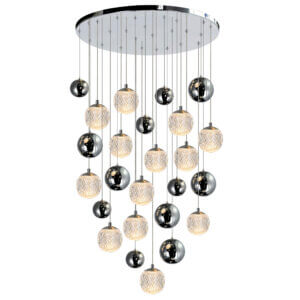 CWI LIGHTING SIENA 13 LIGHT CHROME CHANDELIER 1679P24-13-601 erin mills