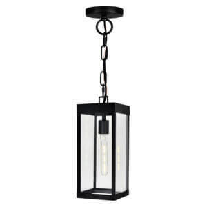 CWI LIGHTING WINDSOR 1 LIGHT BLACK OUTDOOR CEILING LIGHT 1695P7-1-101 godridge