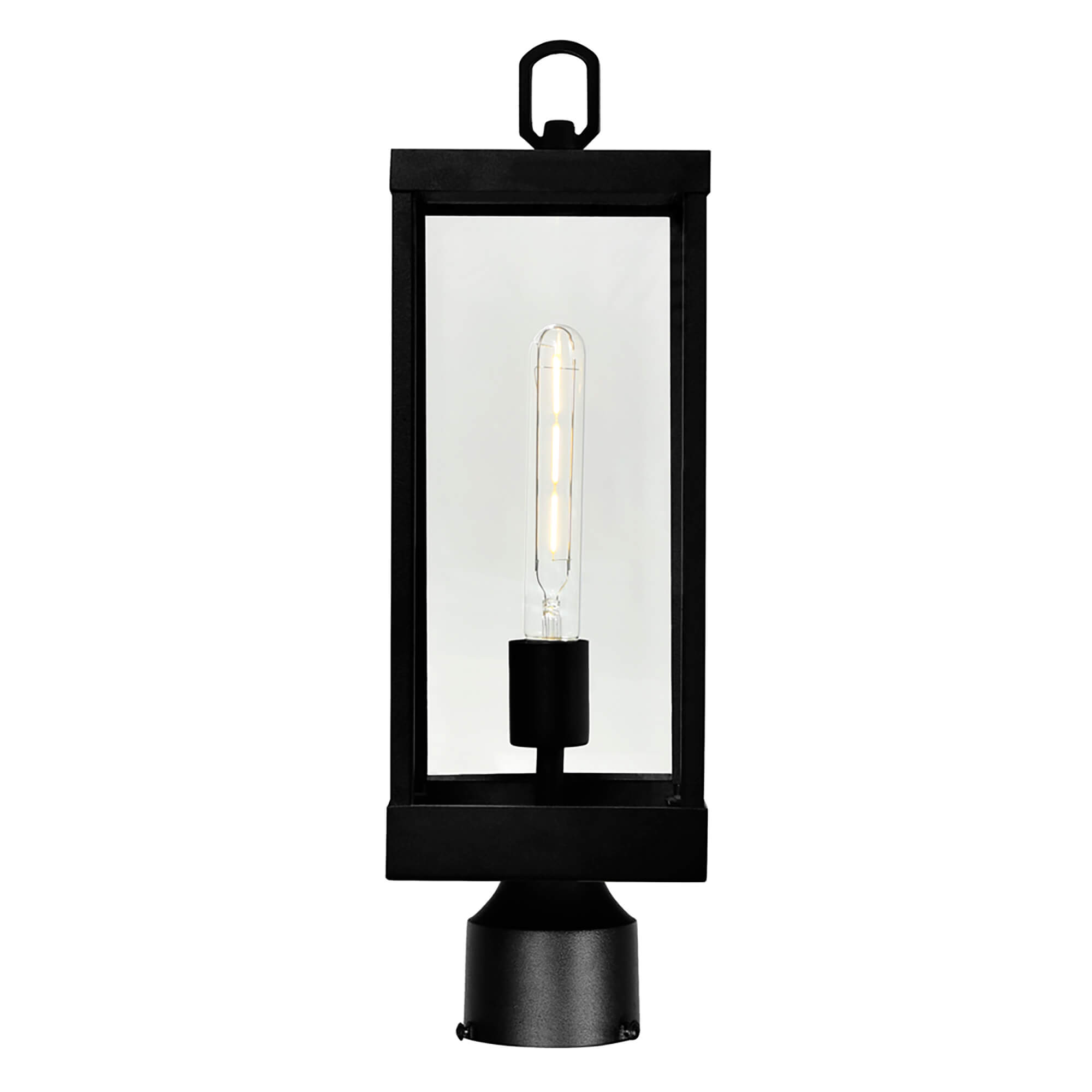 CWI LIGHTING WINDSOR 1 LIGHT BLACK OUTDOOR LANTERN HEAD 1695PT6-1-101 port elgin