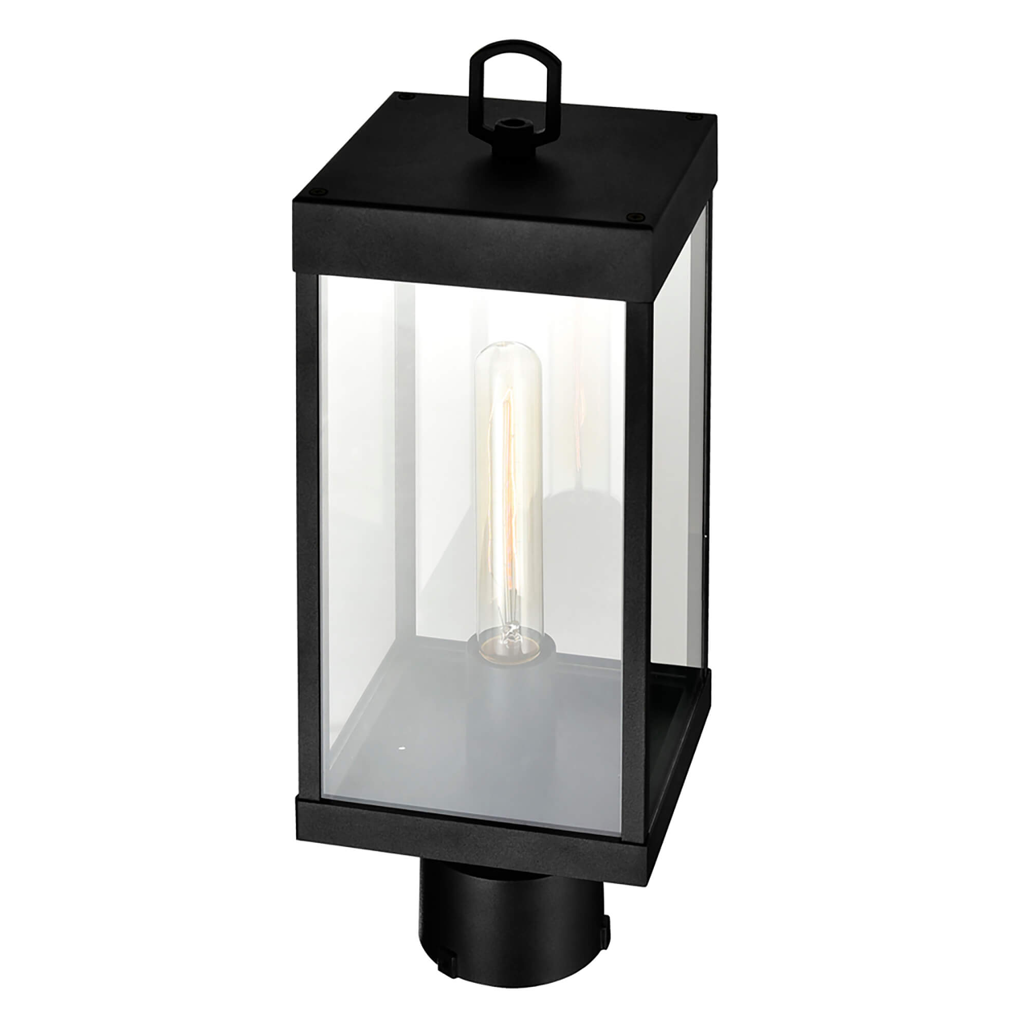 CWI LIGHTING WINDSOR 1 LIGHT BLACK OUTDOOR LANTERN HEAD 1695PT6-1-101 port elgin
