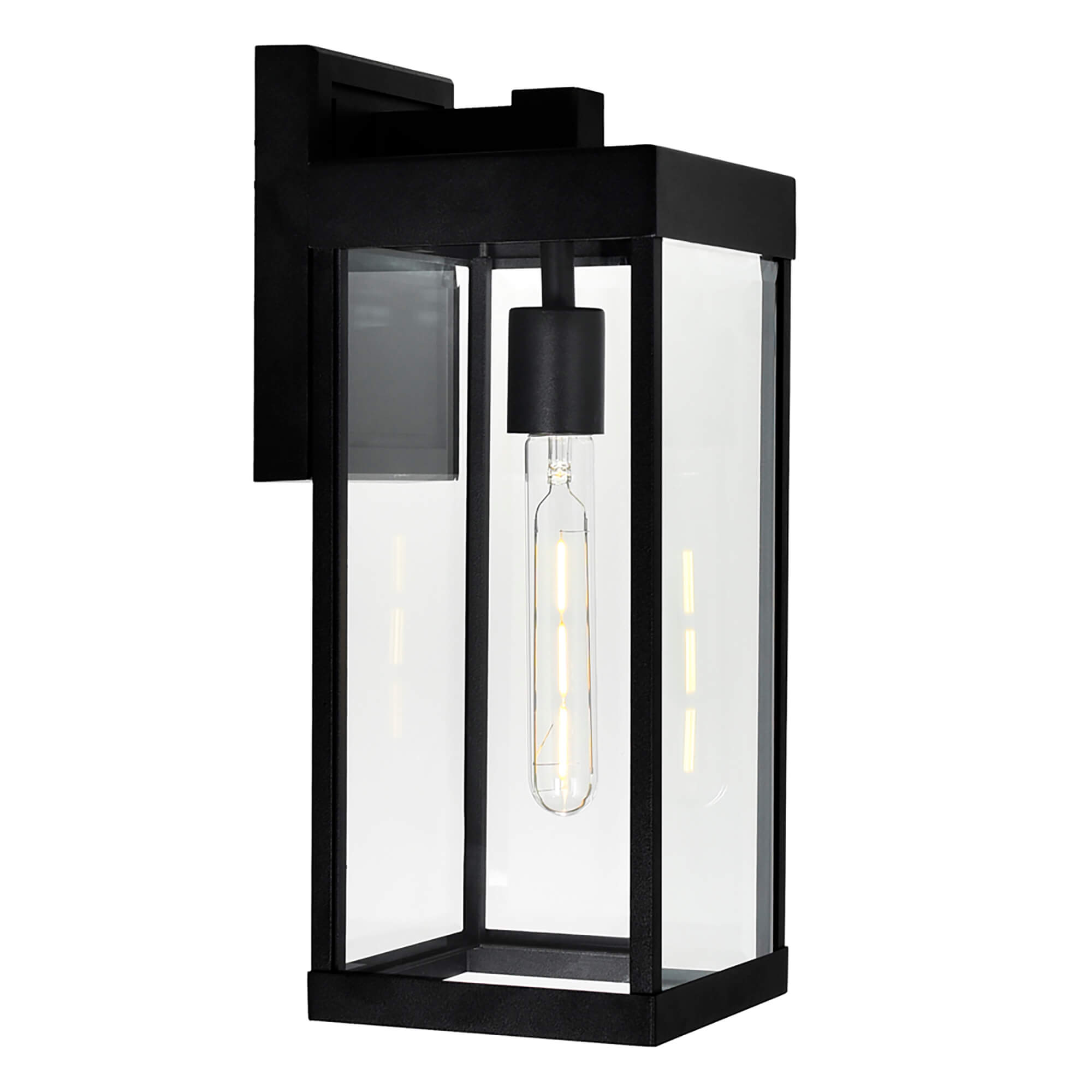 CWI LIGHTING WINDSOR 1 LIGHT BLACK OUTDOOR WALL LIGHT 1695W6-1-101 bracebridge