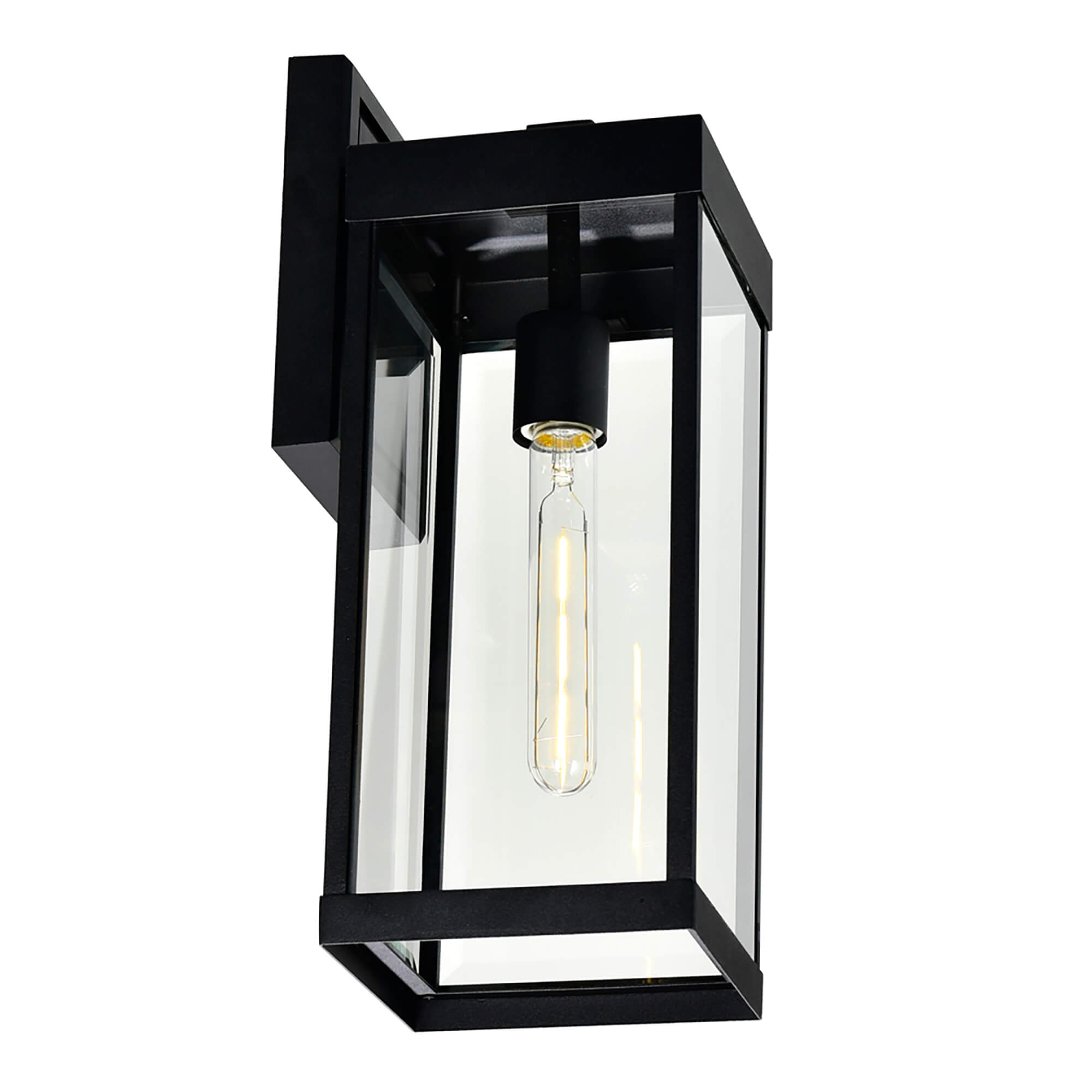 CWI LIGHTING WINDSOR 1 LIGHT BLACK OUTDOOR WALL LIGHT 1695W6-1-101 bracebridge