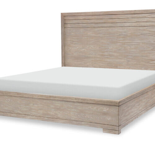 LEGACY WESTWOOD-WEATHERED OAK KING PANEL BED1732-4106K niagara