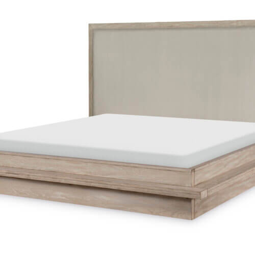LEGACY WESTWOOD-WEATHERED OAK KING UPHOLSTERED BED 1732-4206Ks kitchener