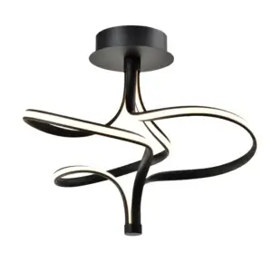 YOUNG LIGHTING LED FLUSH MOUNT 3000K SAND BLACK 2115FM caledon