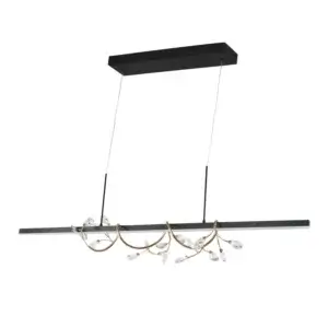 YOUNG LIGHTING LED LINEAR CHANDELIER 3000K BLACK & GOLD 2120C parkdale