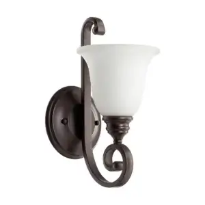 Quorum BRYANT 1LT OPAL WL MT -OB 5454-1-186